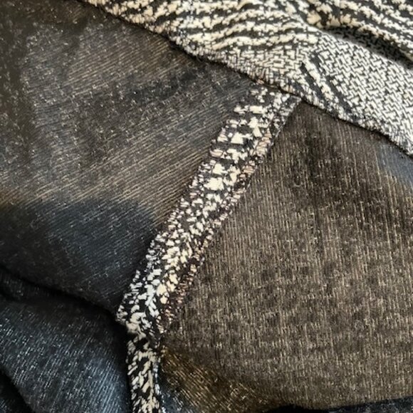 Calvin Klein Dress  - A line  - black/white herringbone pttn size 12 - Picture 6 of 6